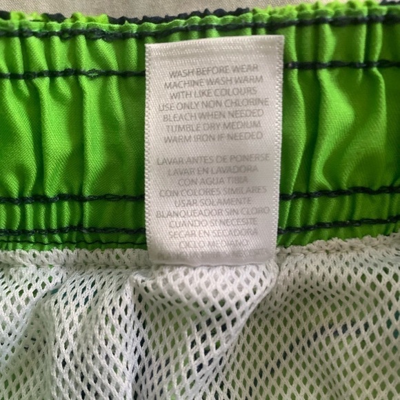 Carters Green Frog Toad Swim Shorts Toddler Size 3T - Picture 5 of 6